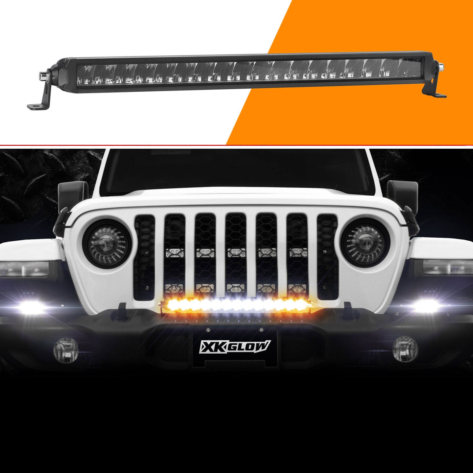 20in Razor Light Bar Fog + Strobe + High Beam Driving No Wire & Switch