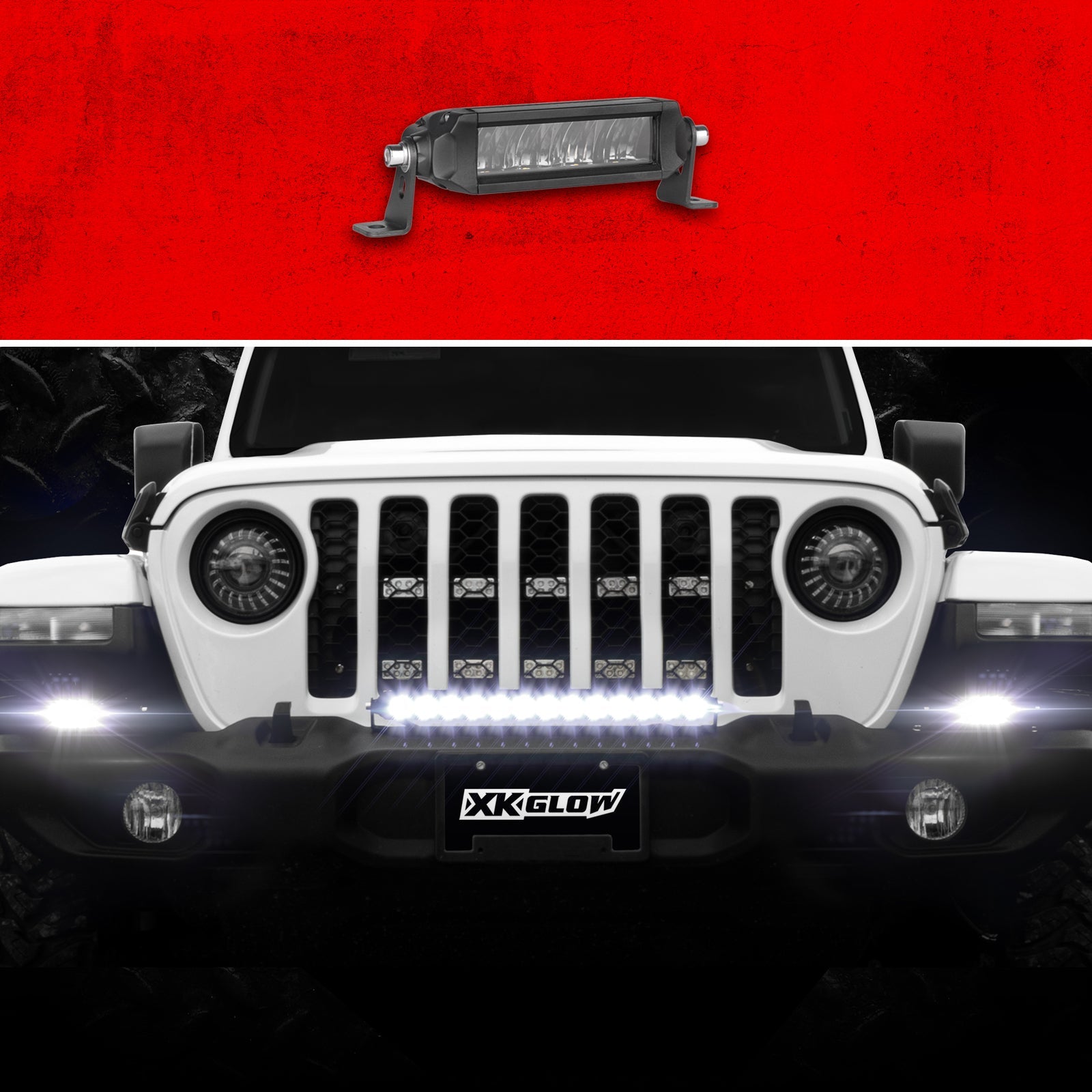 6"-10"-20" Auxiliary Driving High Beam SAE LED Razor Light Bar