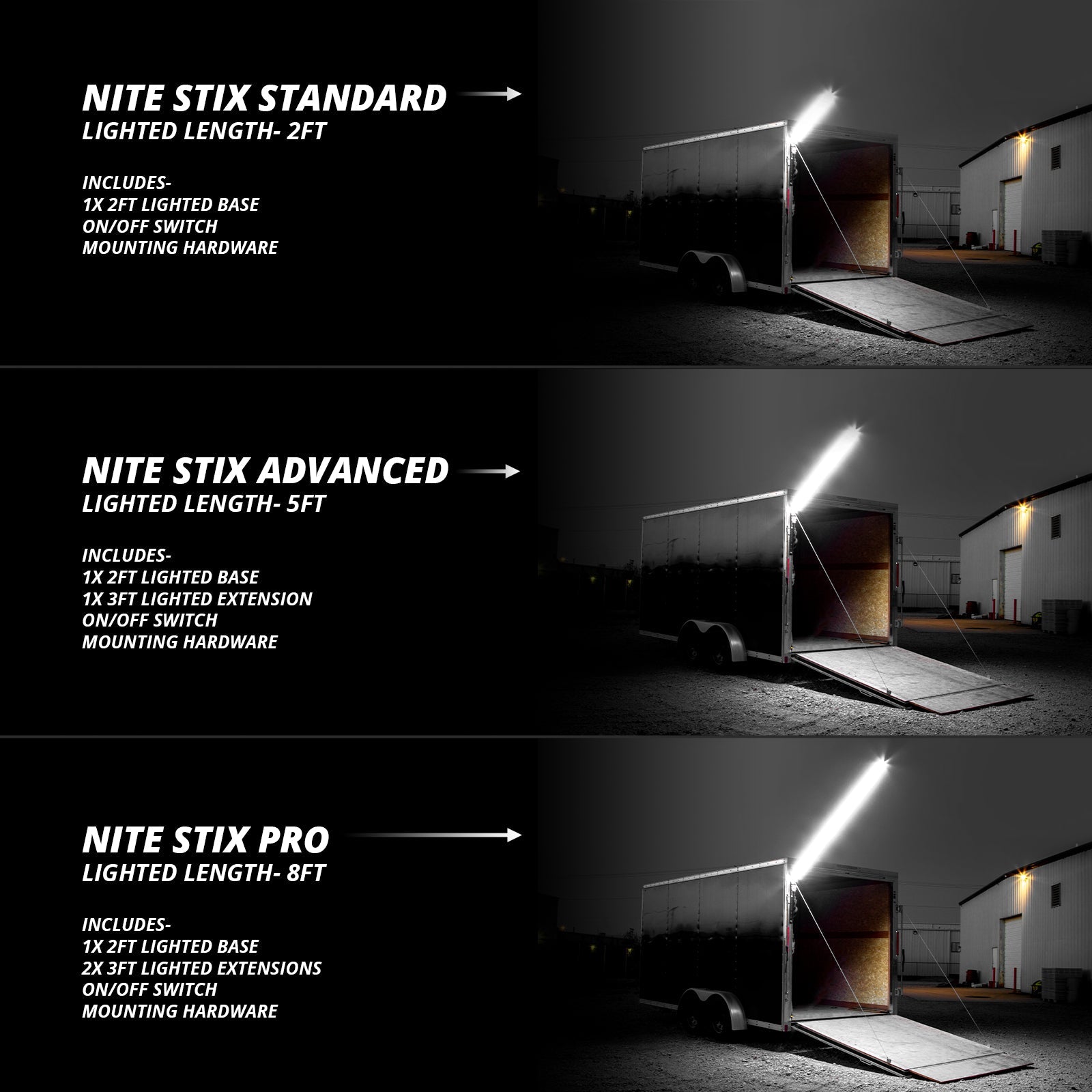 Nite Stix Foldable Overhead LED Work Lights