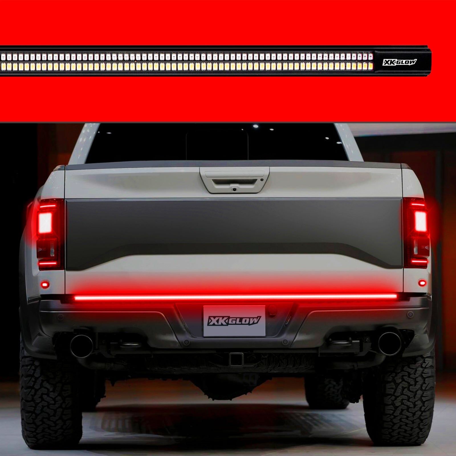 48/60inch Truck Tailgate LED Light Bar w/ Sequential Turn Signal