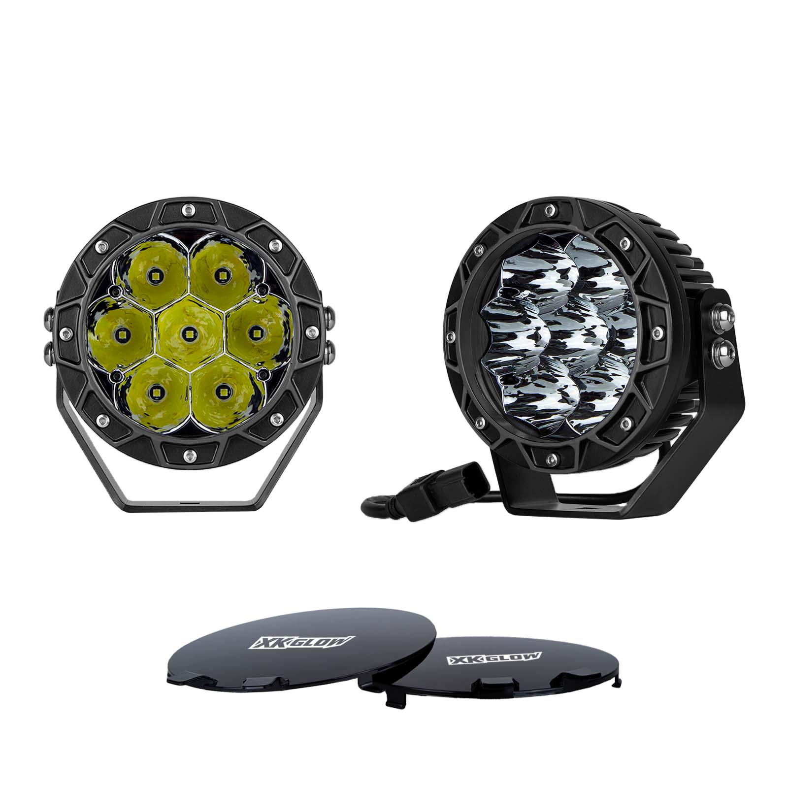 2pc 5in 30W Combo Beam Offroad Round Work Light Kit