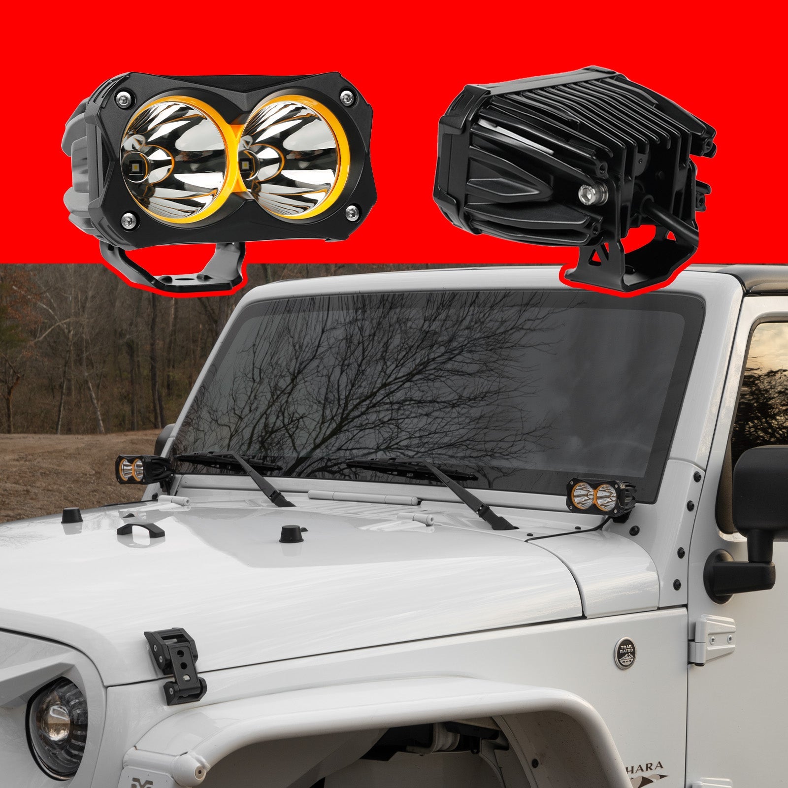 2pc 2in 30W Spot Beam Offroad Cube Lights