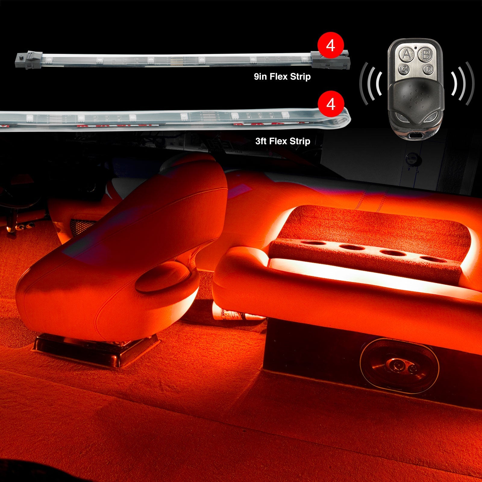 Boat LED Accent Light Kit | Multi-Color with Remote Control