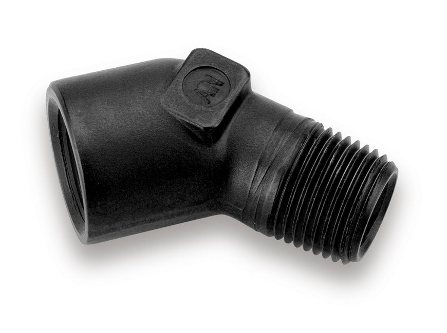 Black 1/8" Npt 45 Deg St. Elbow