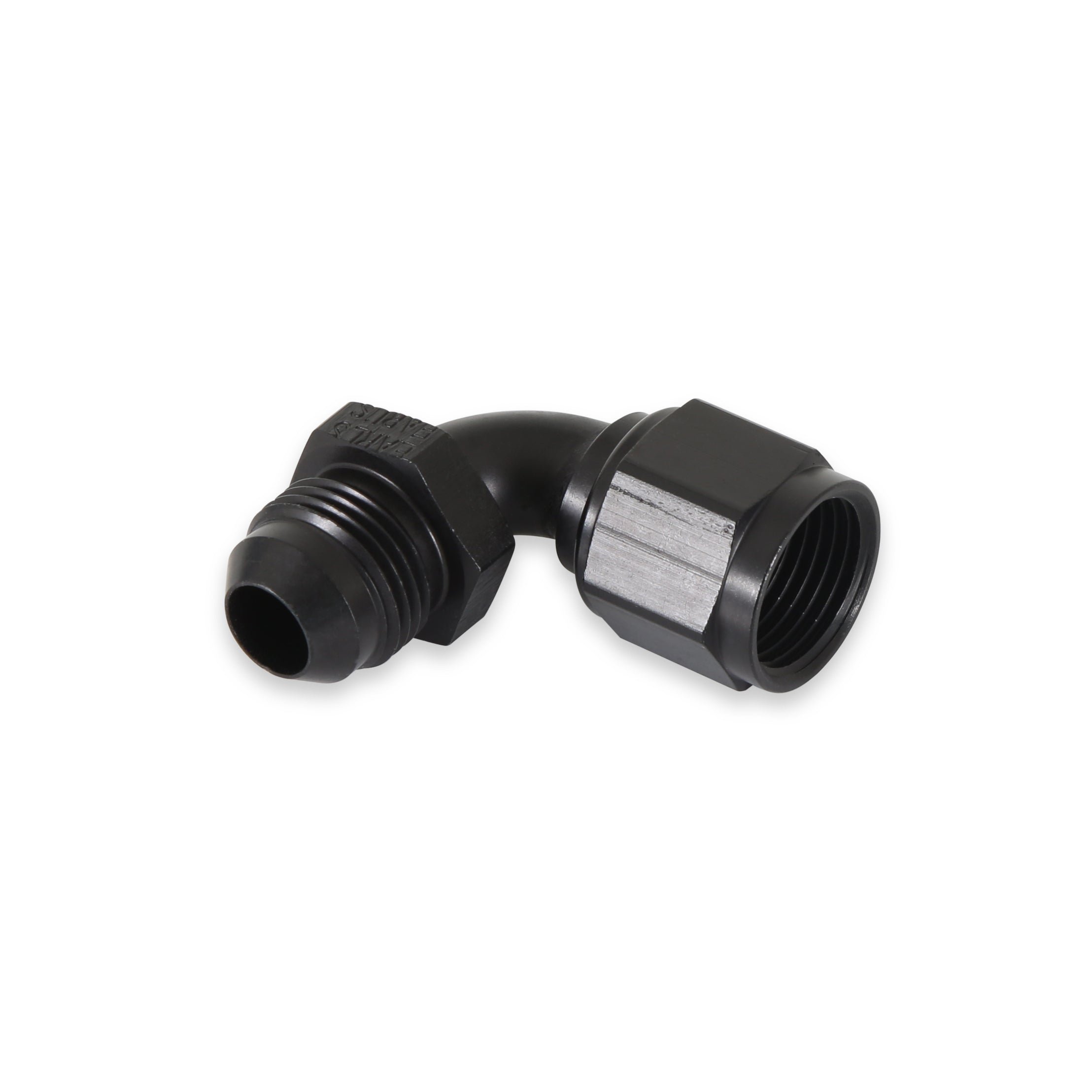 8 An 90 Deg Male Braze Adapter Black