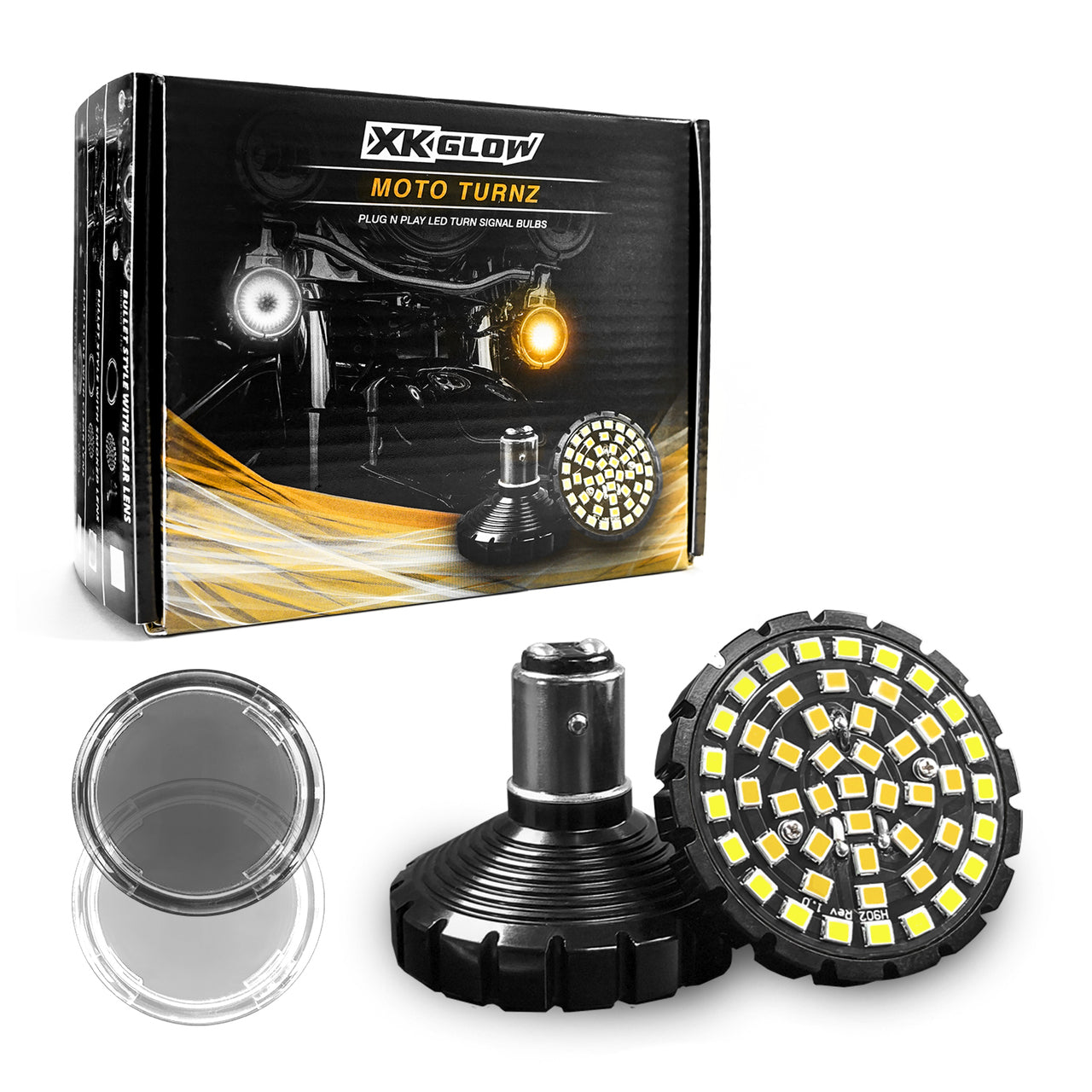 Motorcycle Front LED Turn Signal Kit 1157